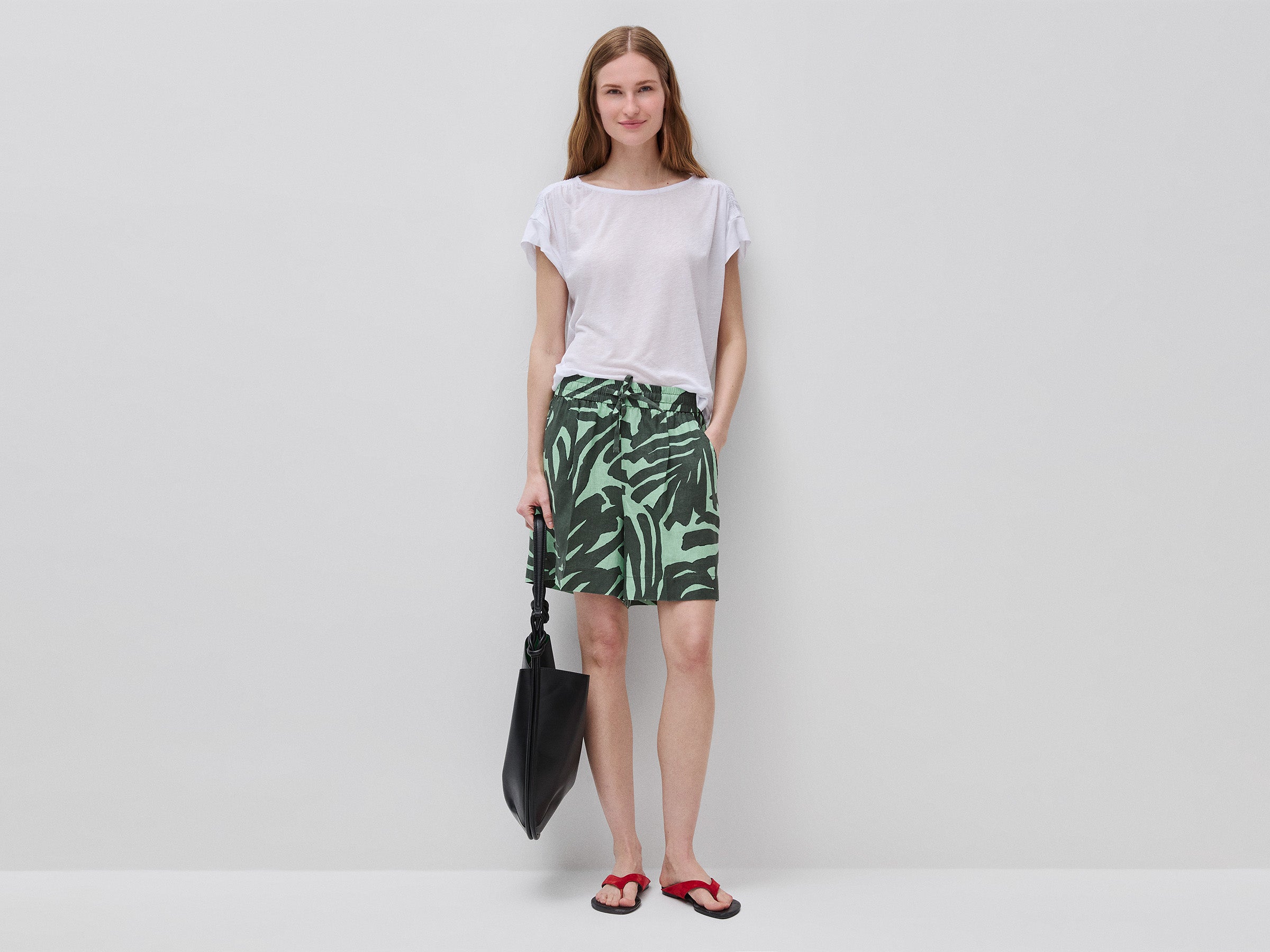Shorts estampados em linho puro - ucb_image_FY