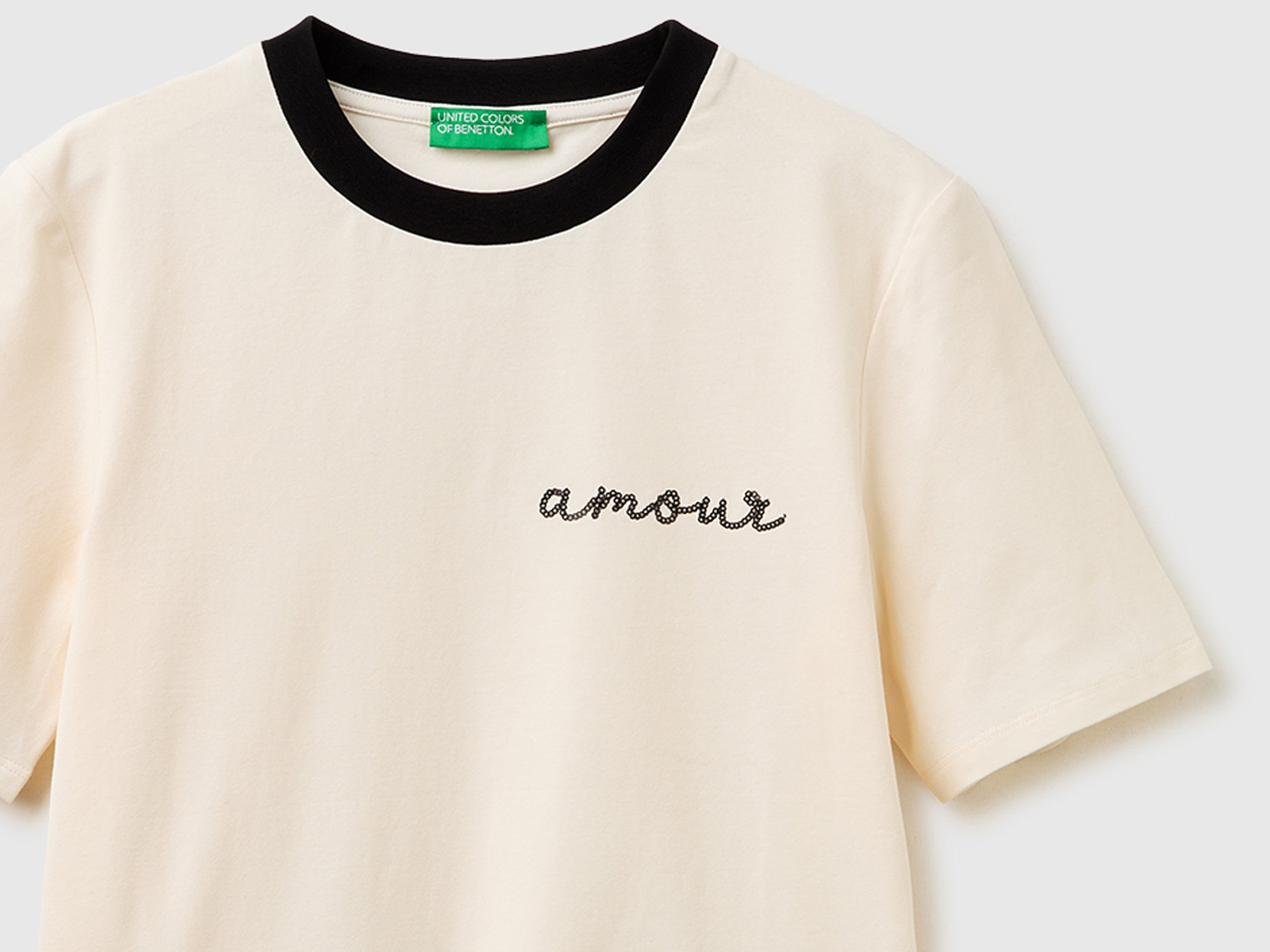 T-shirt com bordado "amour" - ucb_image_DS1