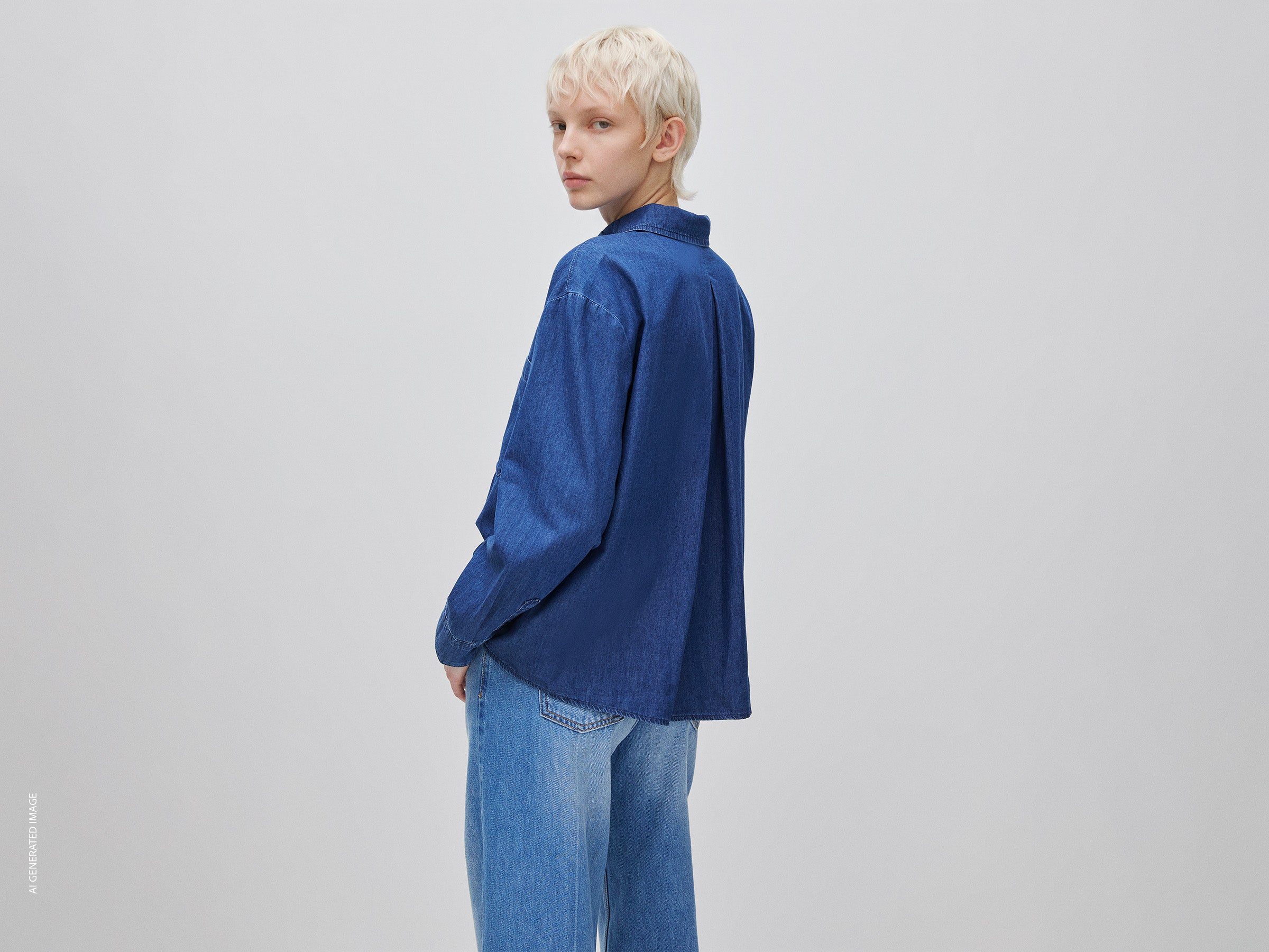 Camisa cropped em chambray - ucb_image_B