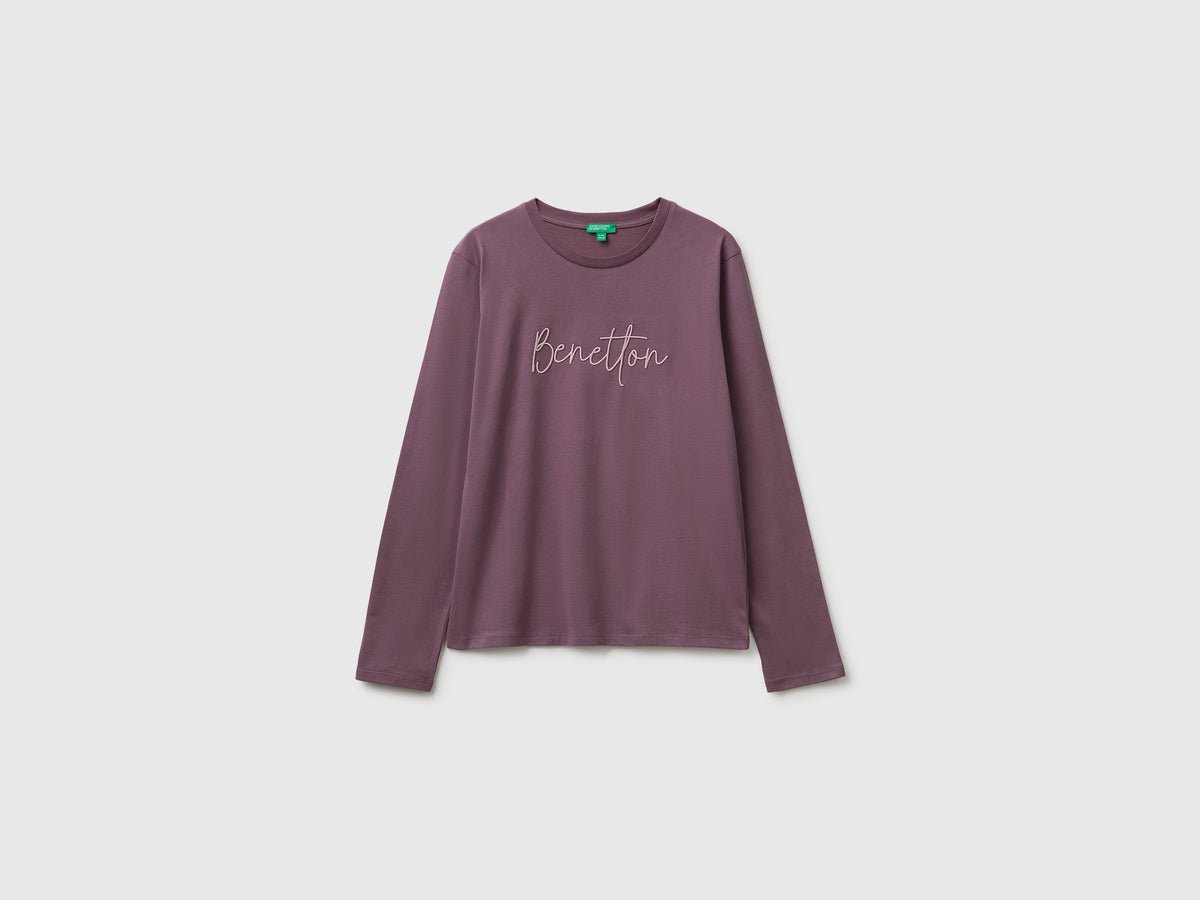T-shirt de manga comprida com bordado - ucb_image_FS