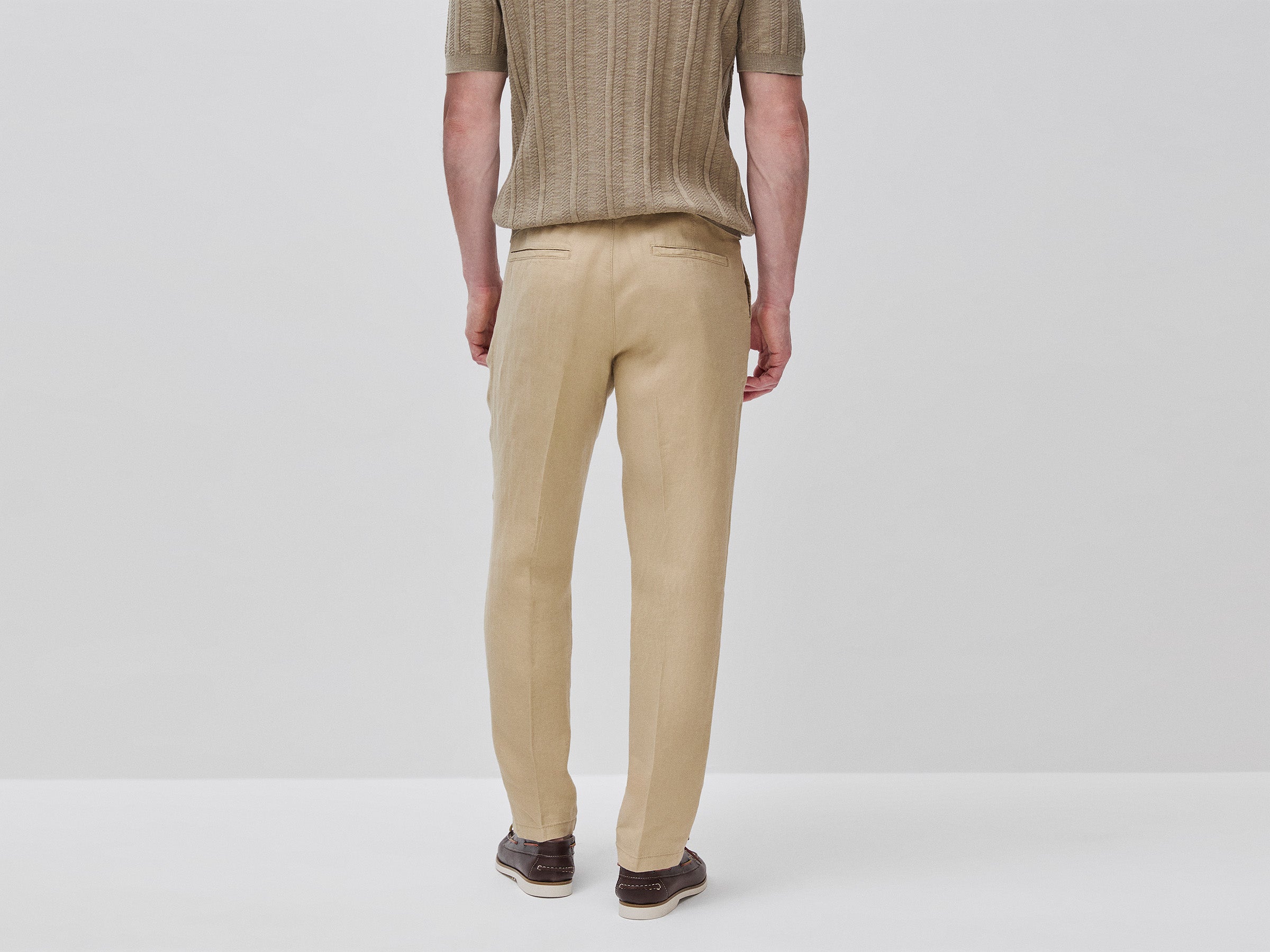 Chinos straight em puro linho - ucb_image_B