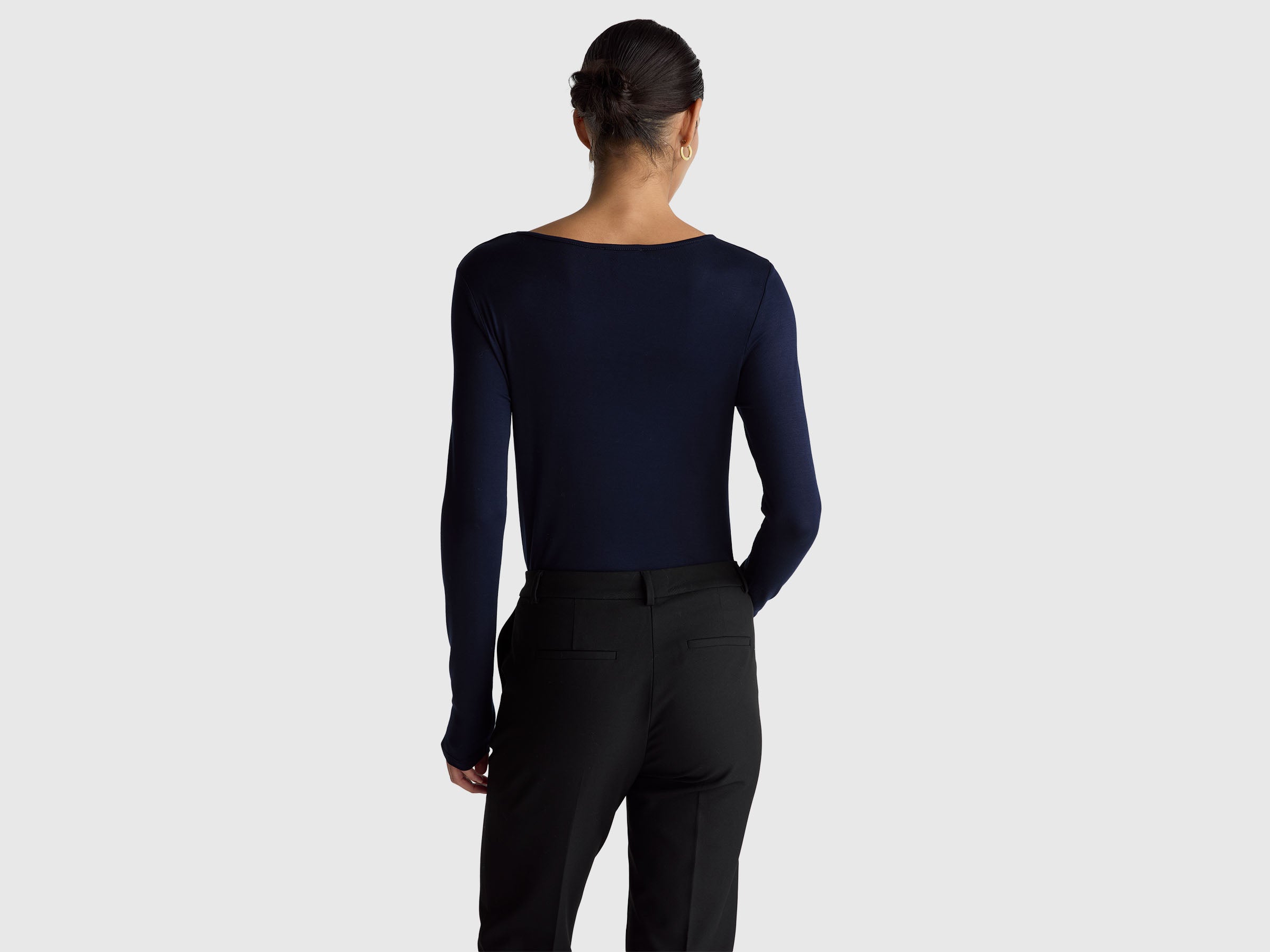T-shirt slim fit em viscose stretch - ucb_image_B