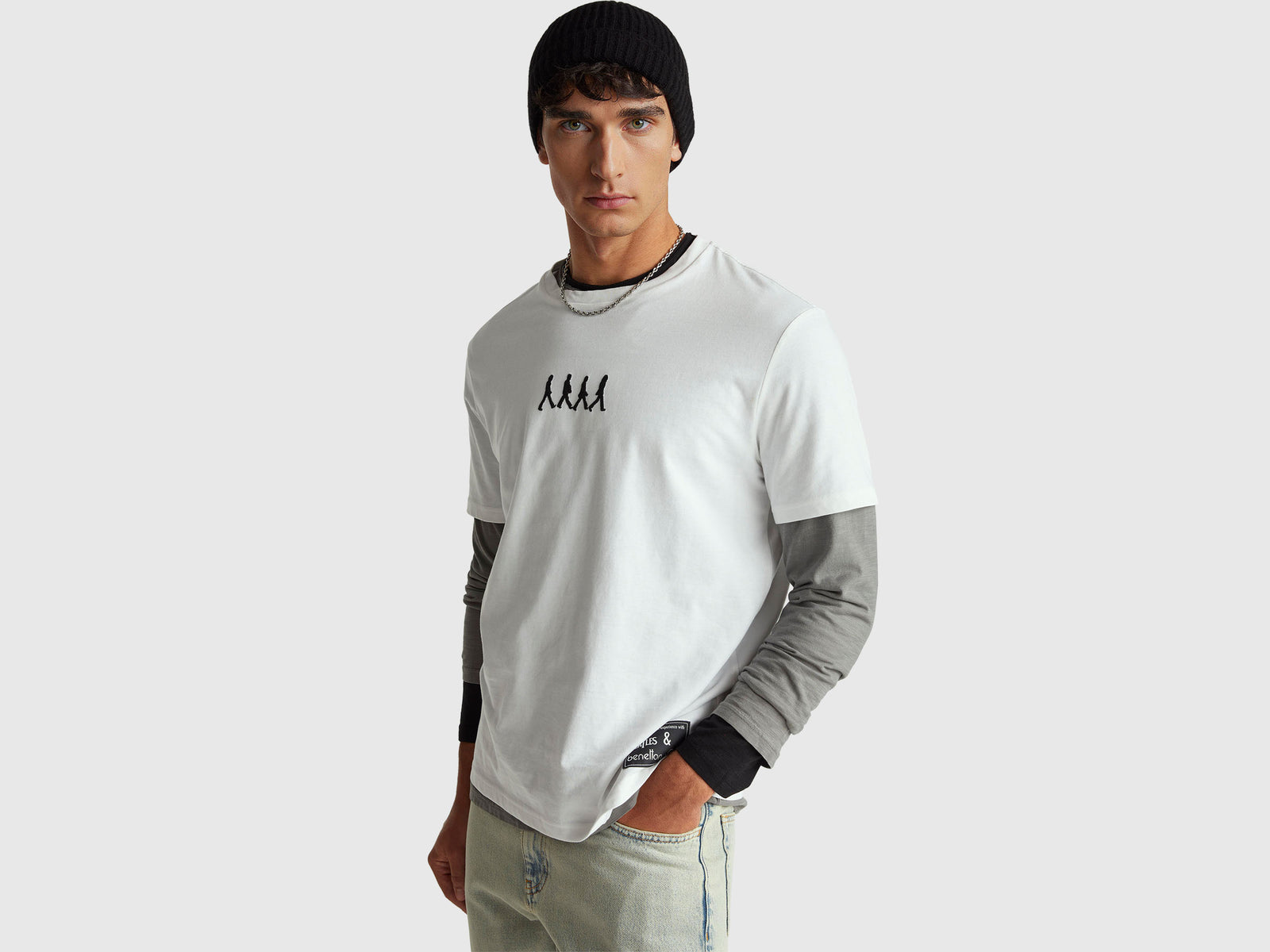 T-shirt com estampa "The Beatles" - ucb_image_F