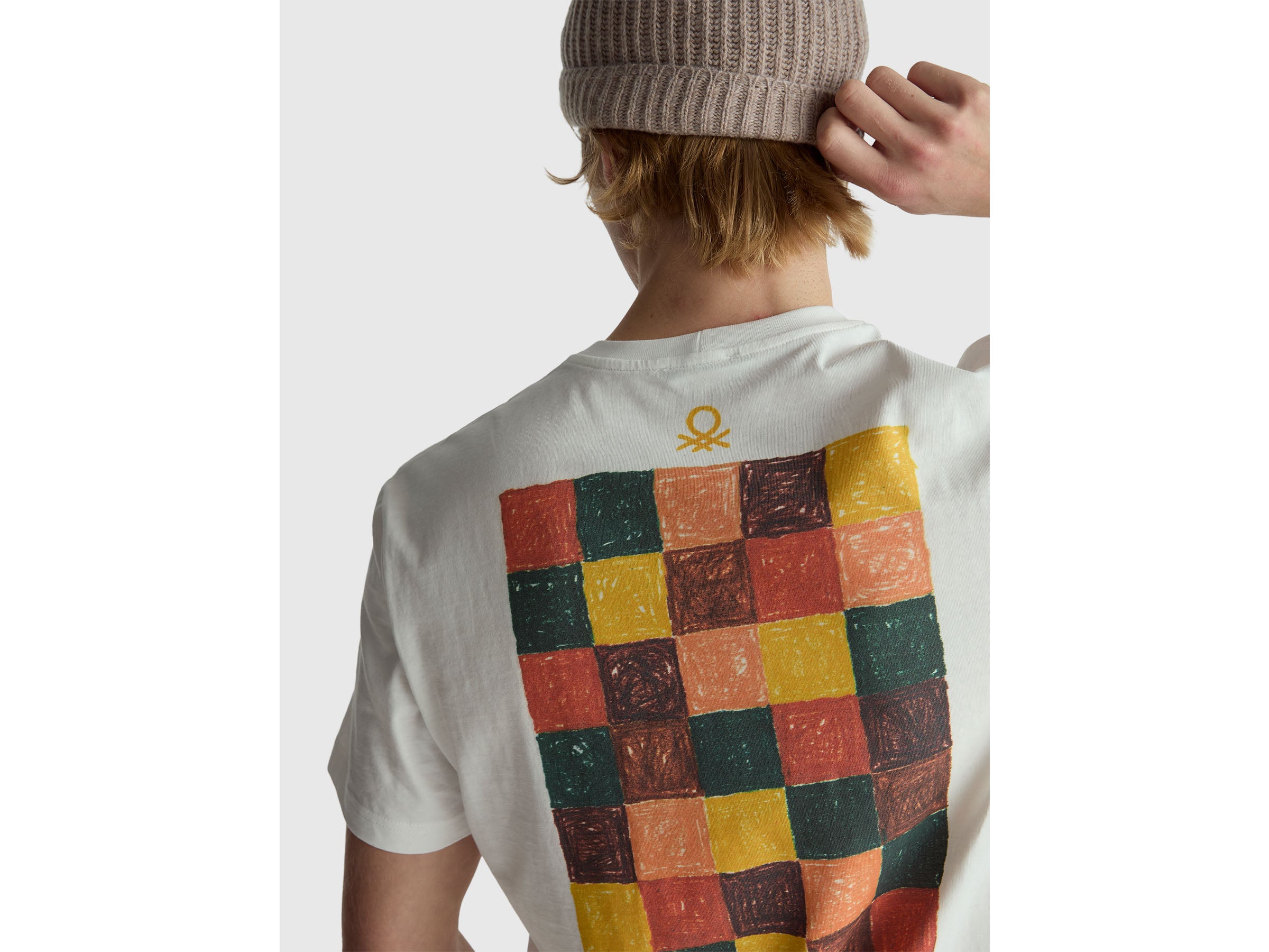 T-shirt relaxed fit com estampa à frente e atrás - ucb_image_FY