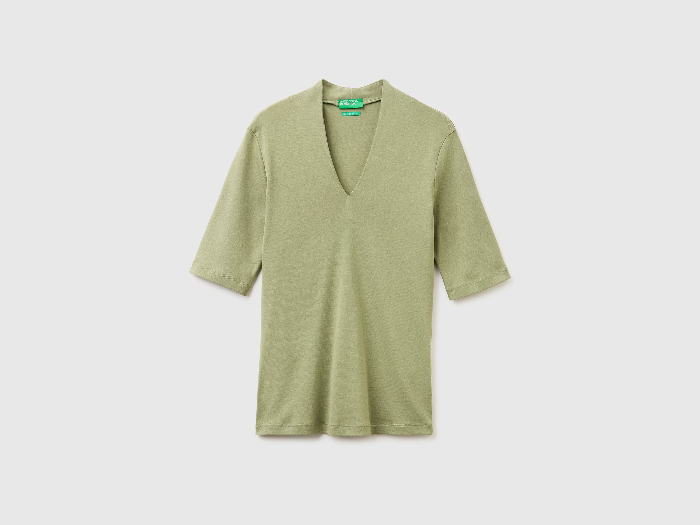 T-shirt slim fit em algodão de fibra longa - ucb_image_FS