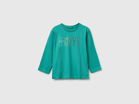 T-shirt com estampa logótipo em algodão orgânico - ucb_image_FS