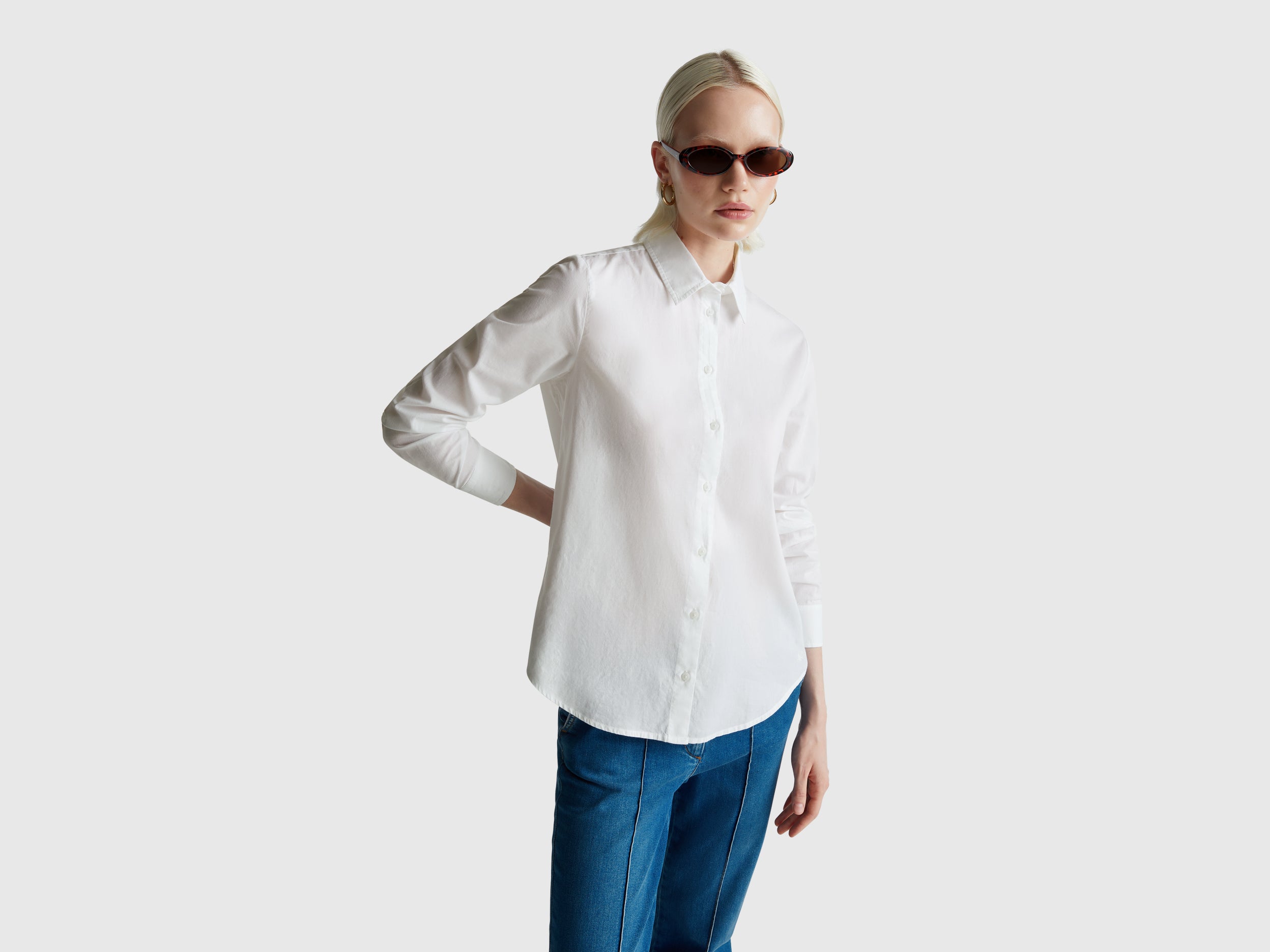 Regular fit shirt in lightweight cotton - ucb_image_F