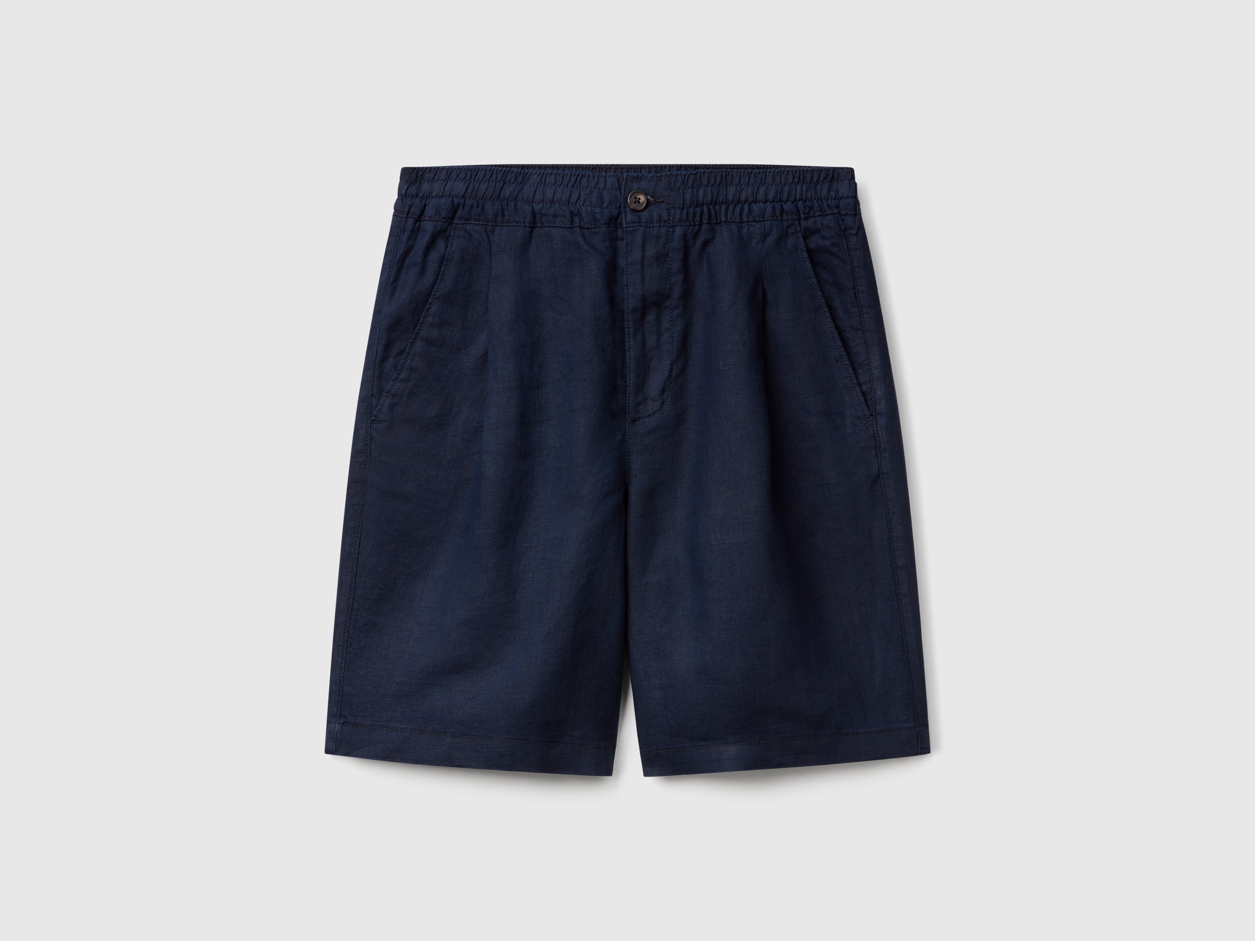 Bermuda shorts with drawstring in pure linen - ucb_image_FS