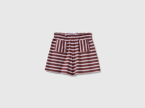 Shorts às riscas com bolsos pequenos - ucb_image_FS