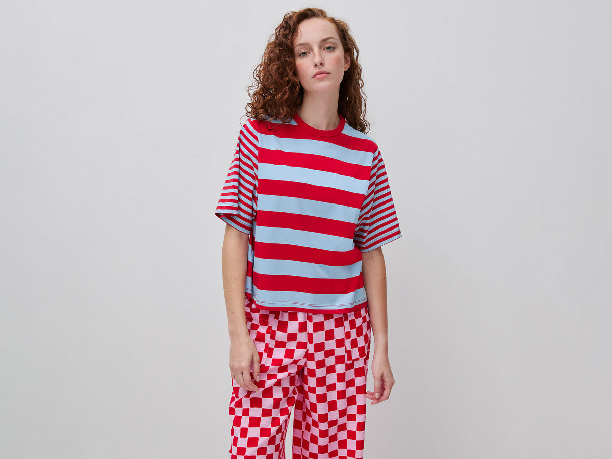 T-shirt às riscas over fit - ucb_image_F