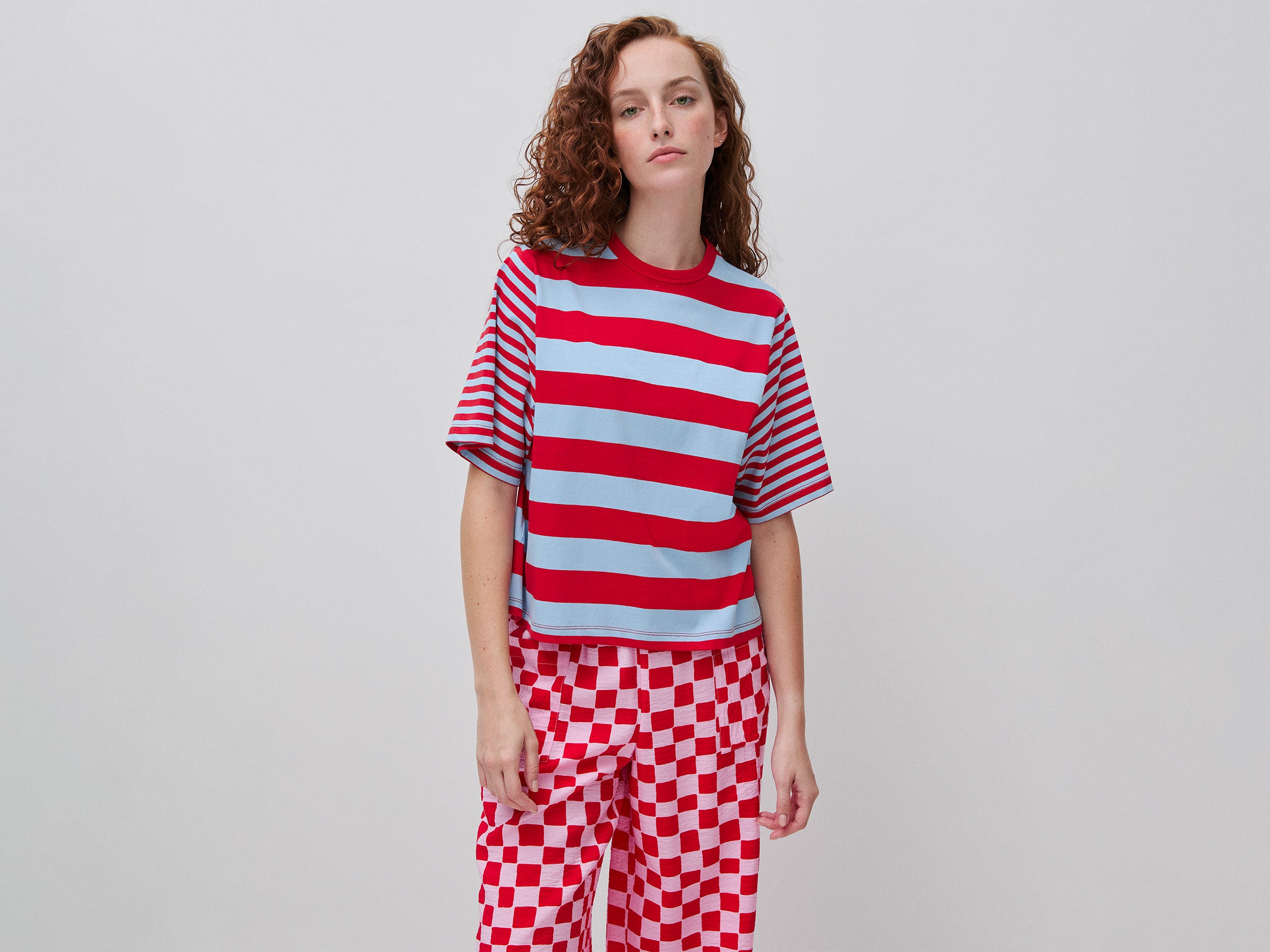 T-shirt às riscas over fit - ucb_image_F