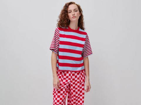 T-shirt às riscas over fit - ucb_image_F
