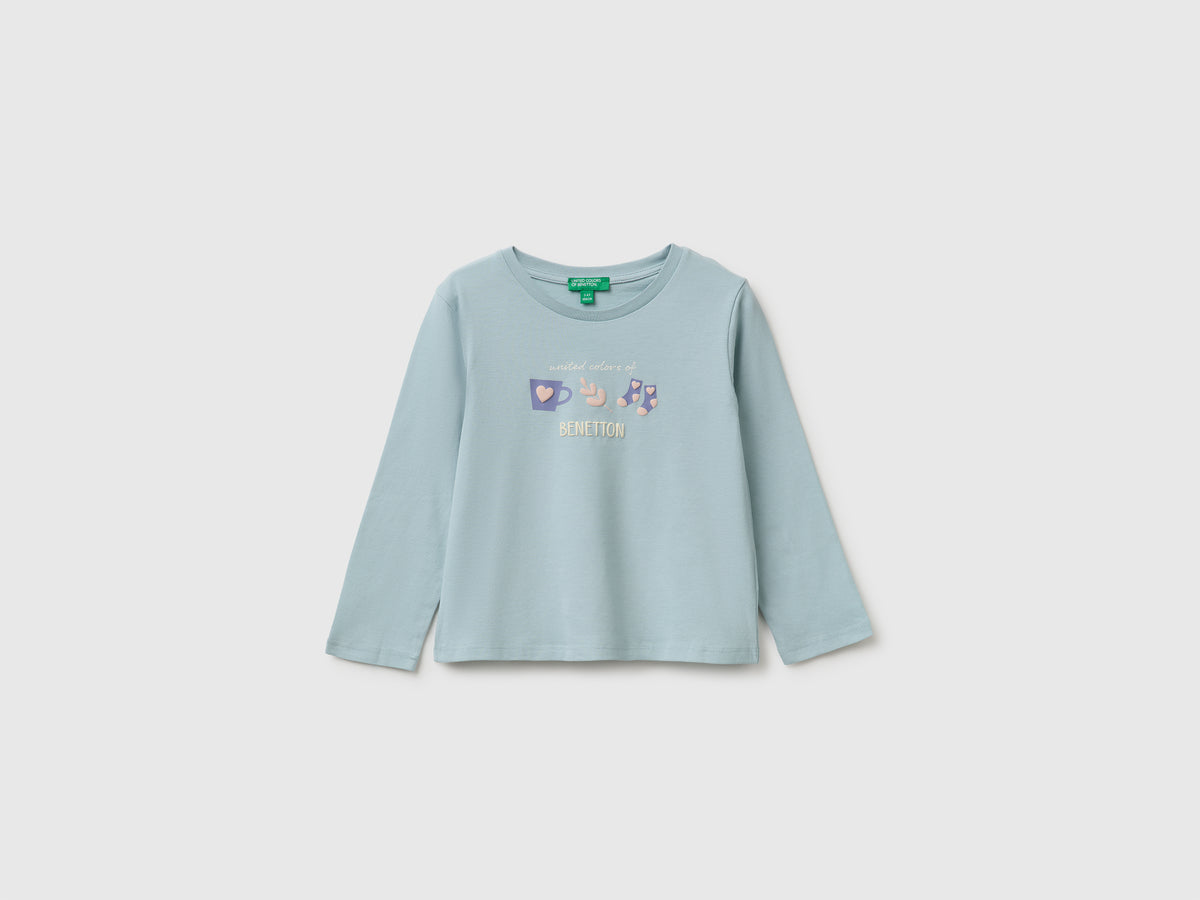 T-shirt com estampa efeito de relevo - ucb_image_FS