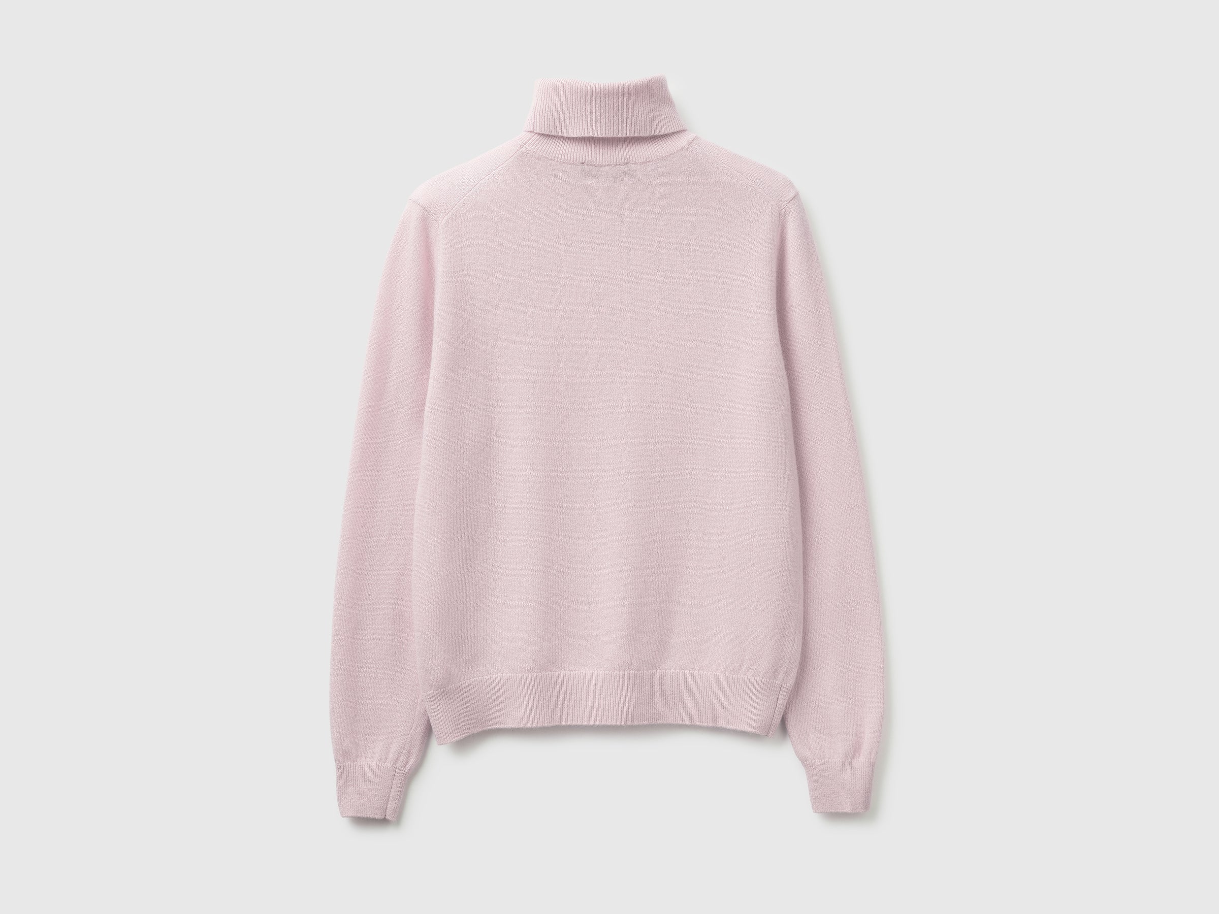Camisola de gola alta lilás claro em pura lã Merino - ucb_image_BS