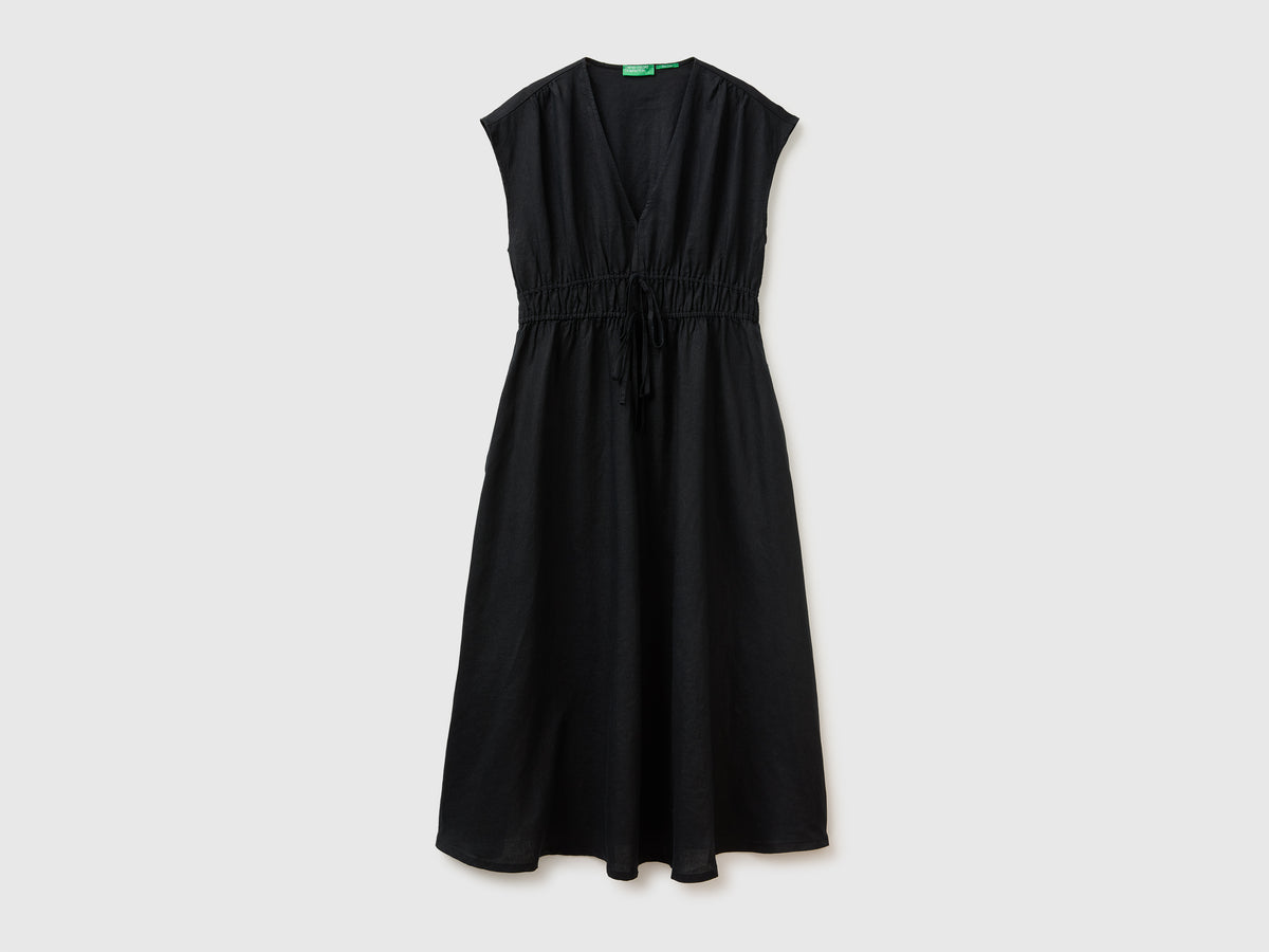 Vestido evasé em linho puro - ucb_image_FS