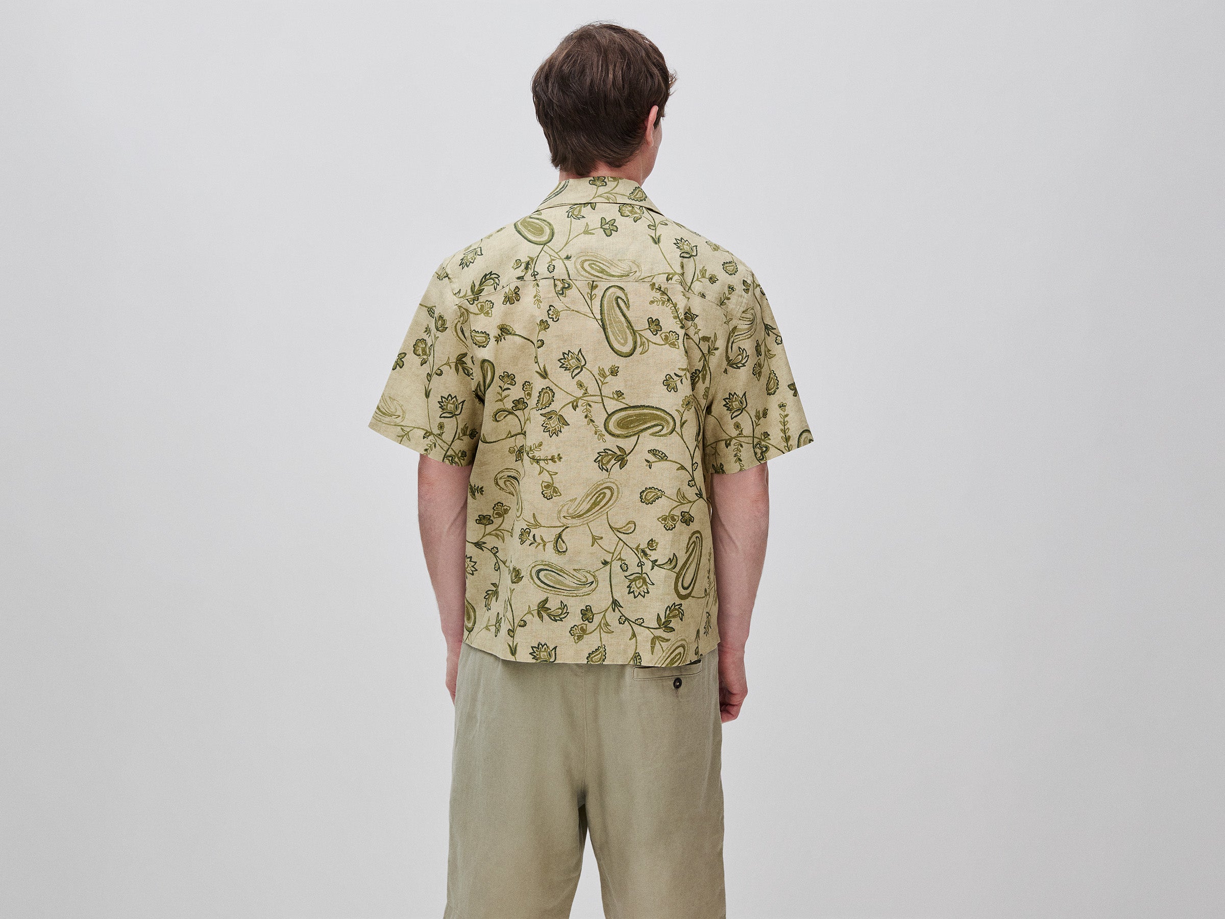 Camisa estampada em mistura de linho - ucb_image_B