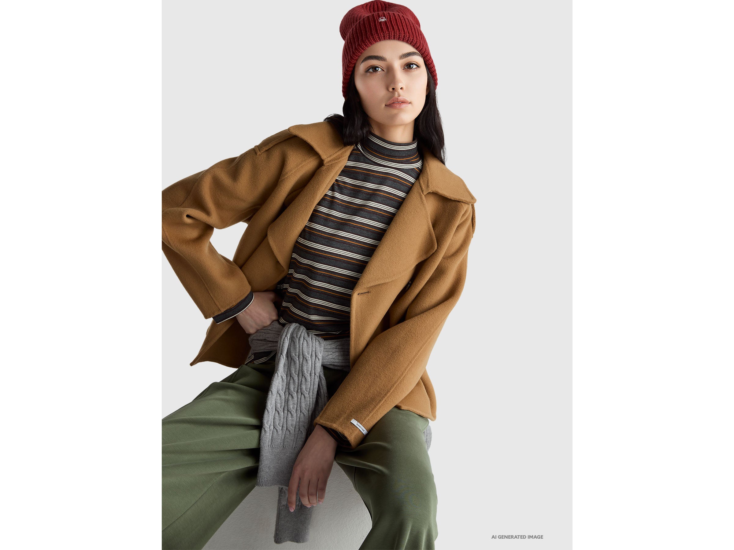 T-shirt às riscas com gola lurex - ucb_image_FY