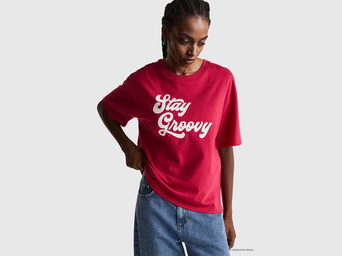 T-shirt com estampa slogan - ucb_image_F
