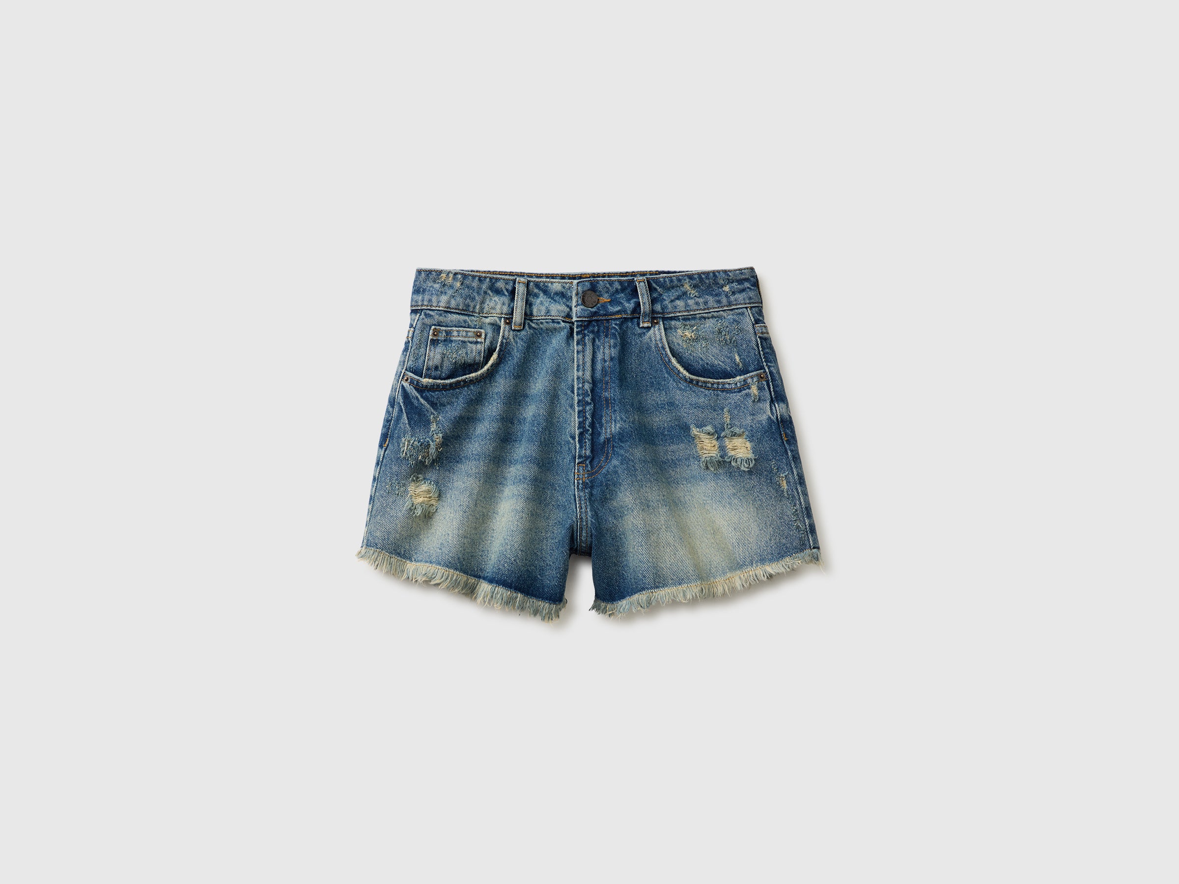 Shorts de jeans com franjas - ucb_image_FS