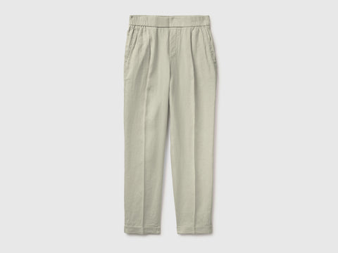 100% linen cigarette trousers - ucb_image_FS