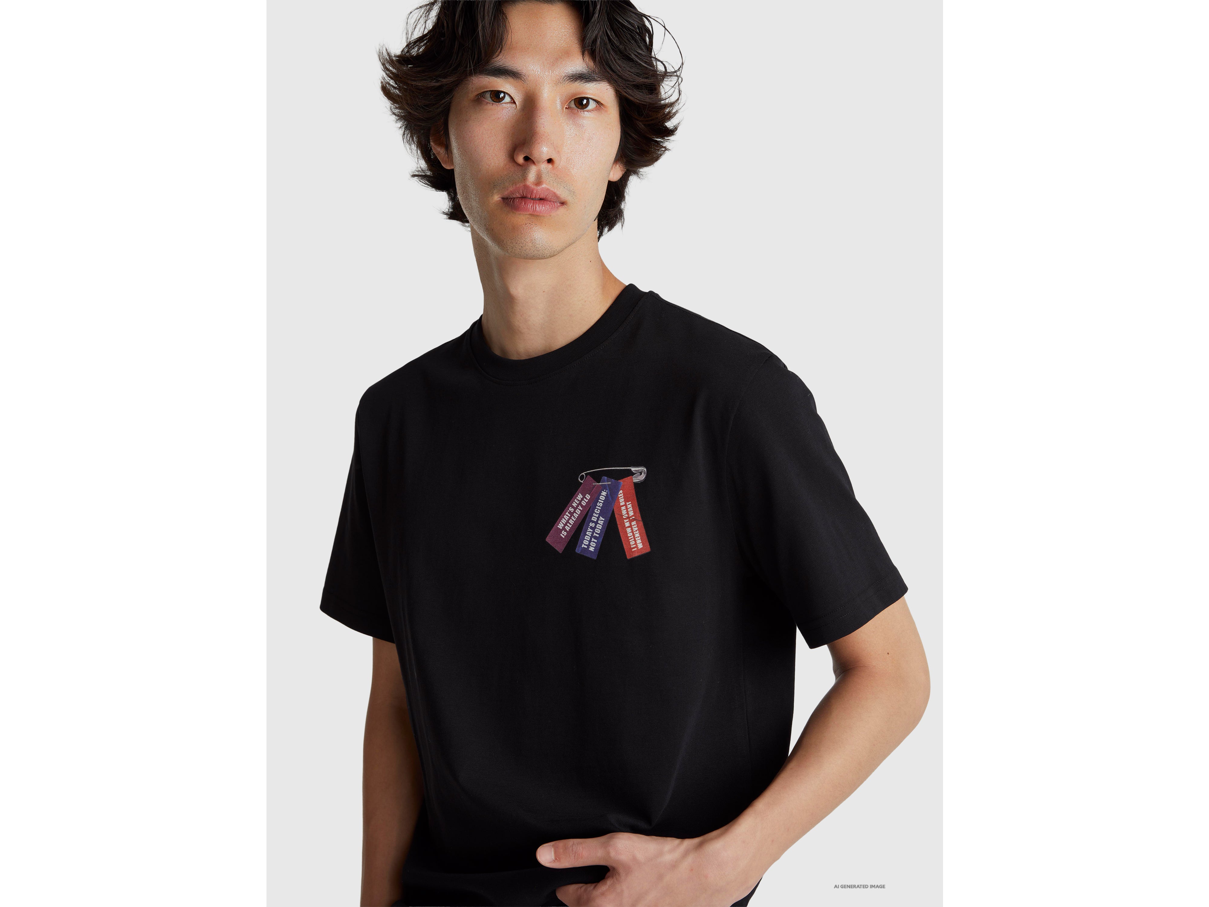 T-shirt relaxed fit com estampa à frente e atrás - ucb_image_FY