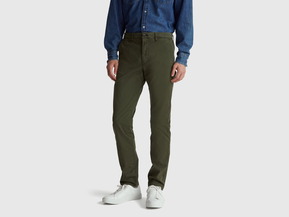 Chinos slim fit verde escuro - ucb_image_F
