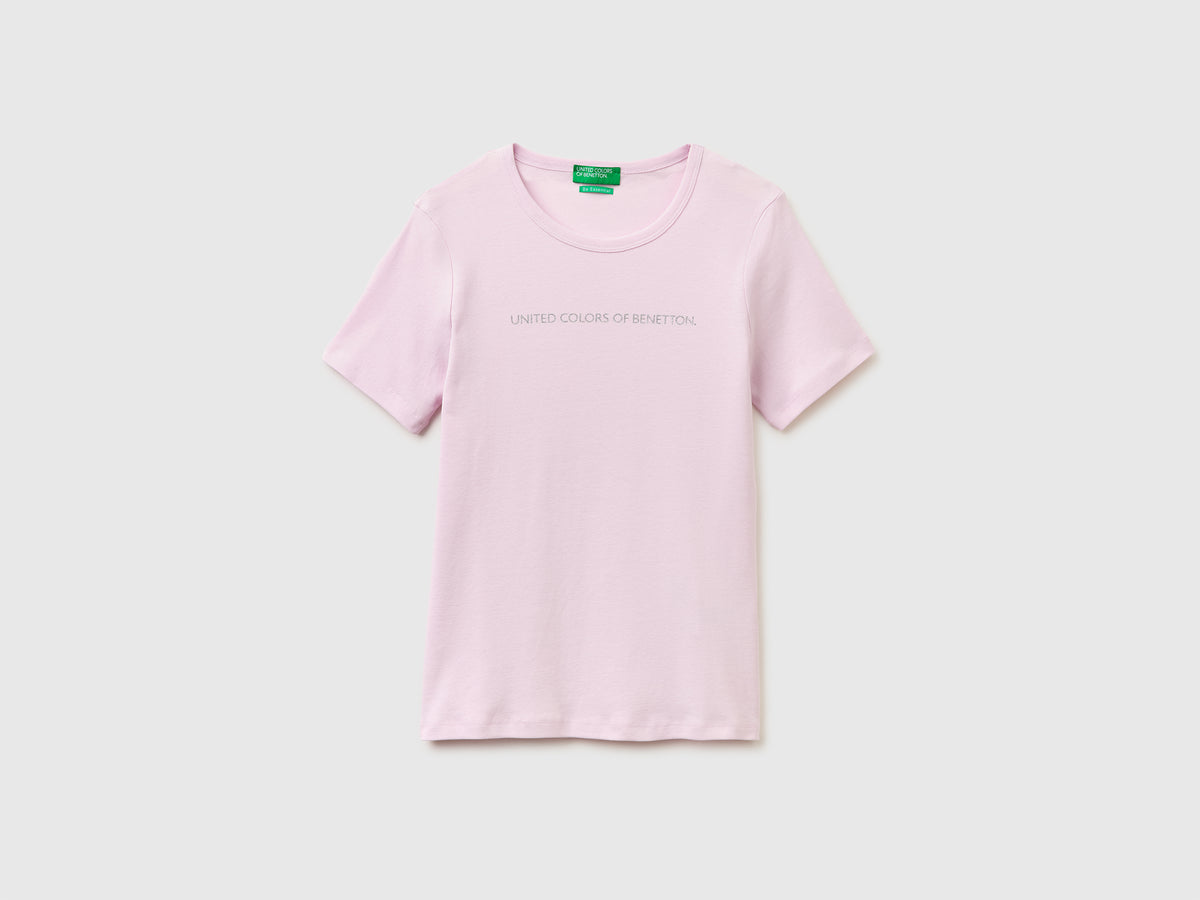 Short sleeve t-shirt with glitter logo - ucb_image_FS