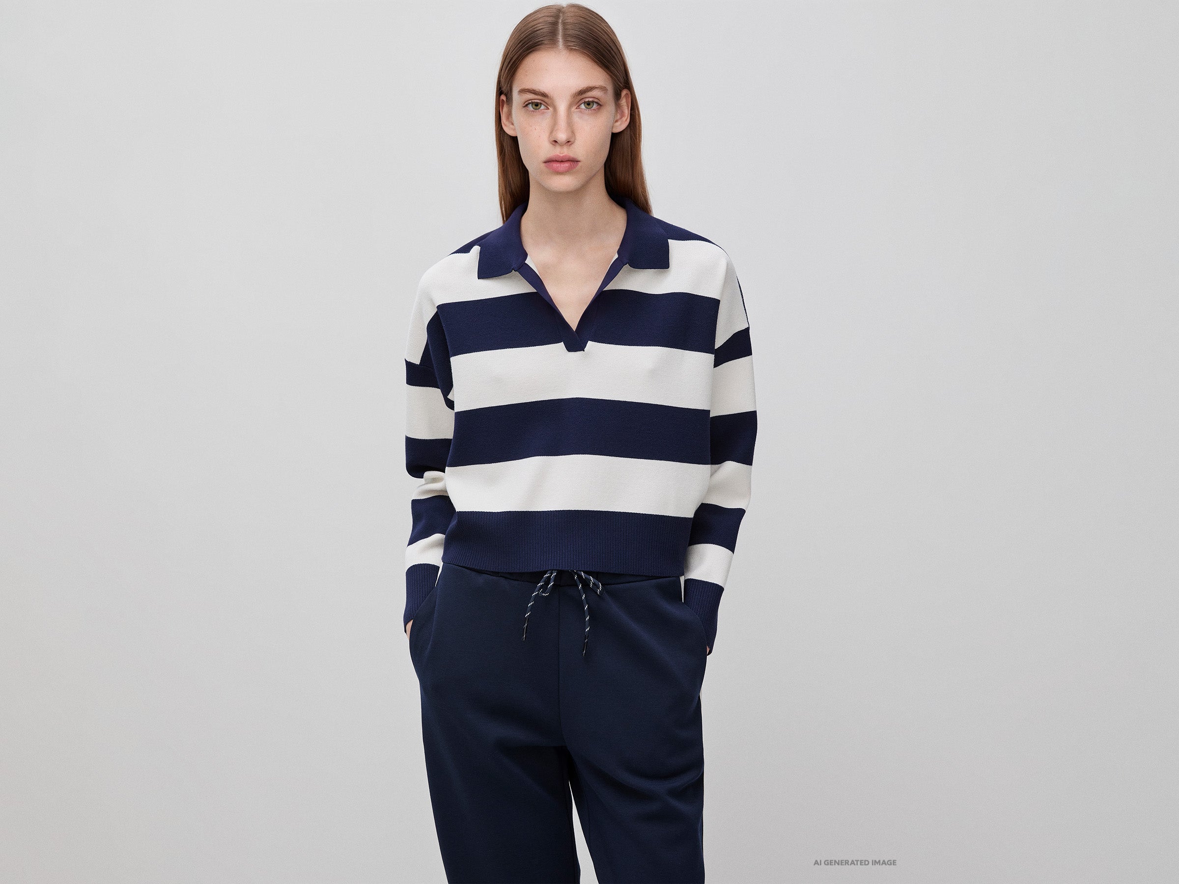 Camisola polo às riscas - ucb_image_F