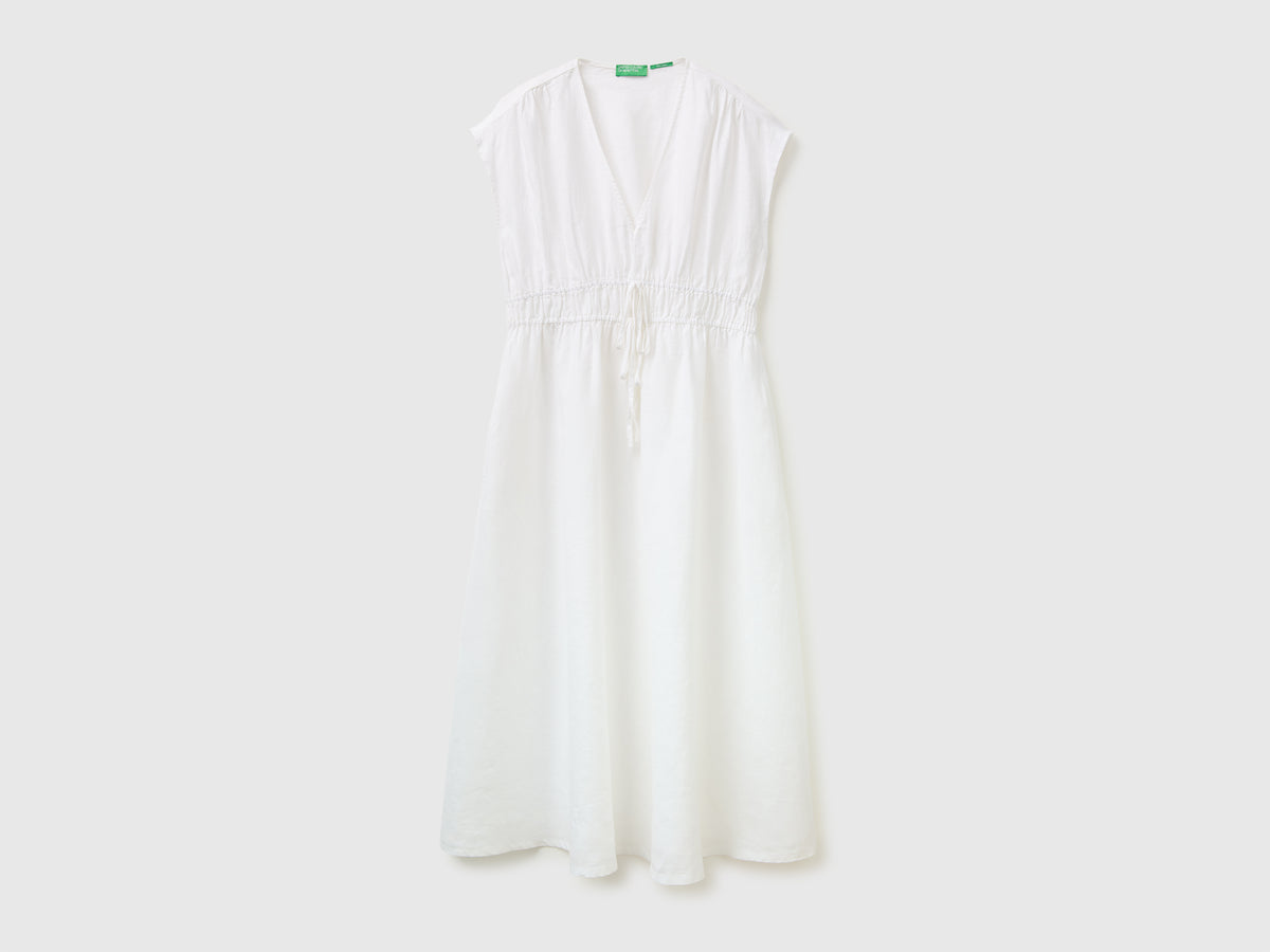 Vestido evasé em linho puro - ucb_image_FS