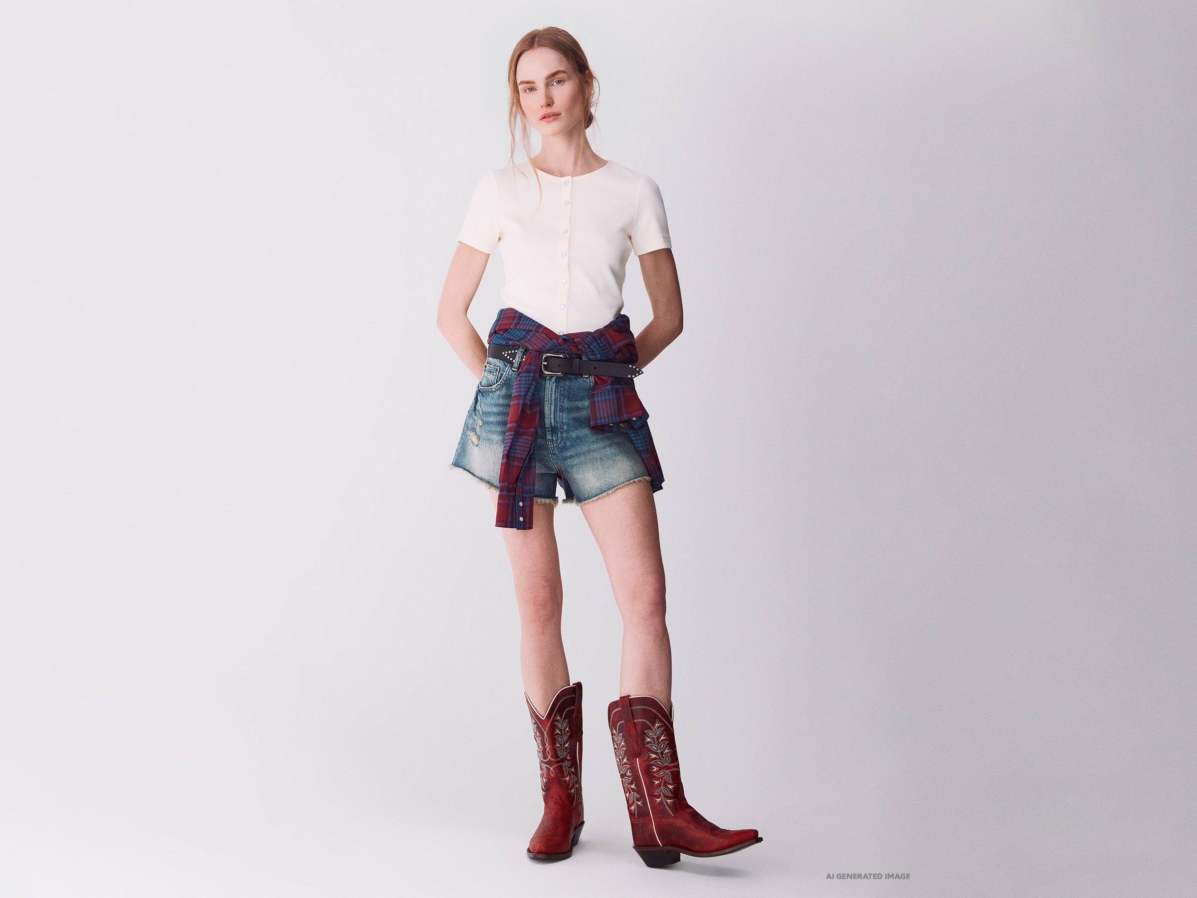 Shorts de jeans com franjas - ucb_image_FY