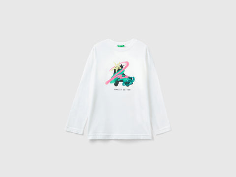 T-shirt com estampa e lantejoulas - ucb_image_FS