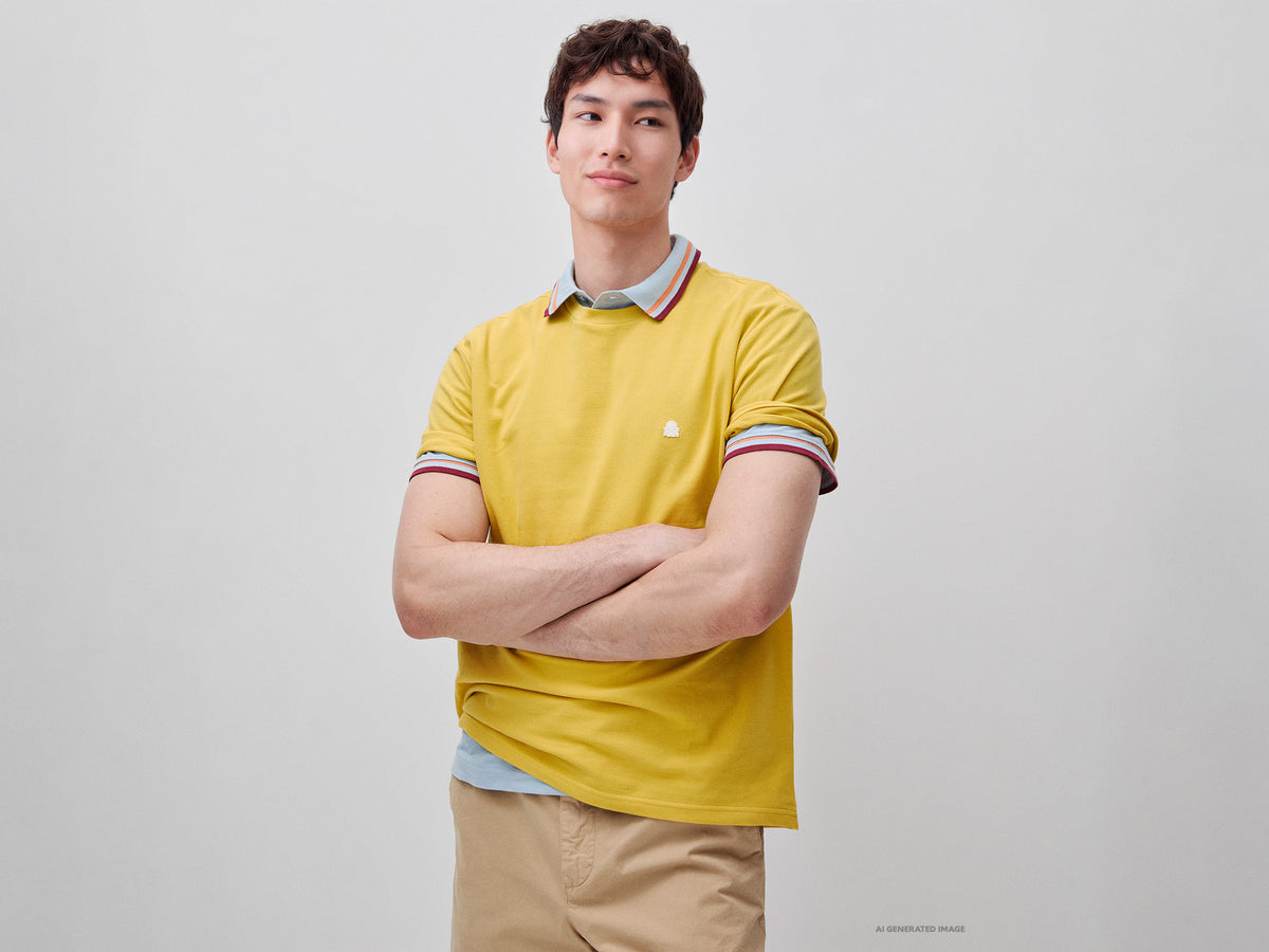 T-shirt em piqué de algodão orgânico - ucb_image_F