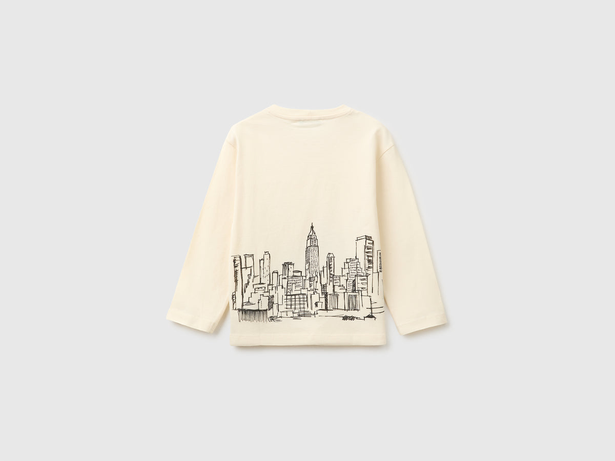 T-shirt com estampa à frente e atrás - ucb_image_BS