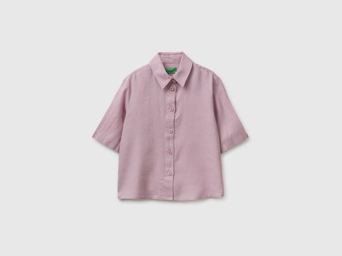 Short shirt in pure linen - ucb_image_FS
