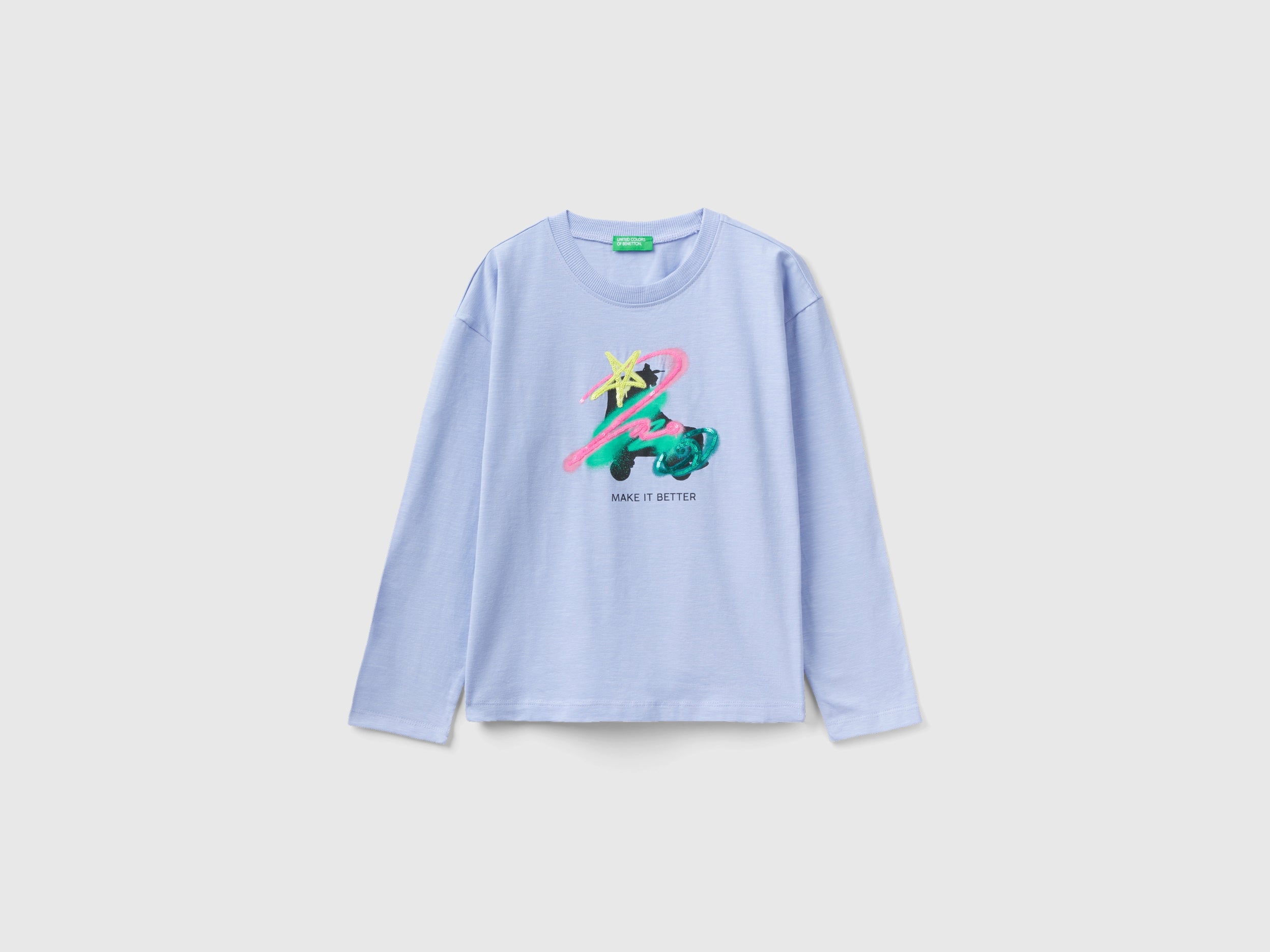 T-shirt com estampa e lantejoulas - ucb_image_FS