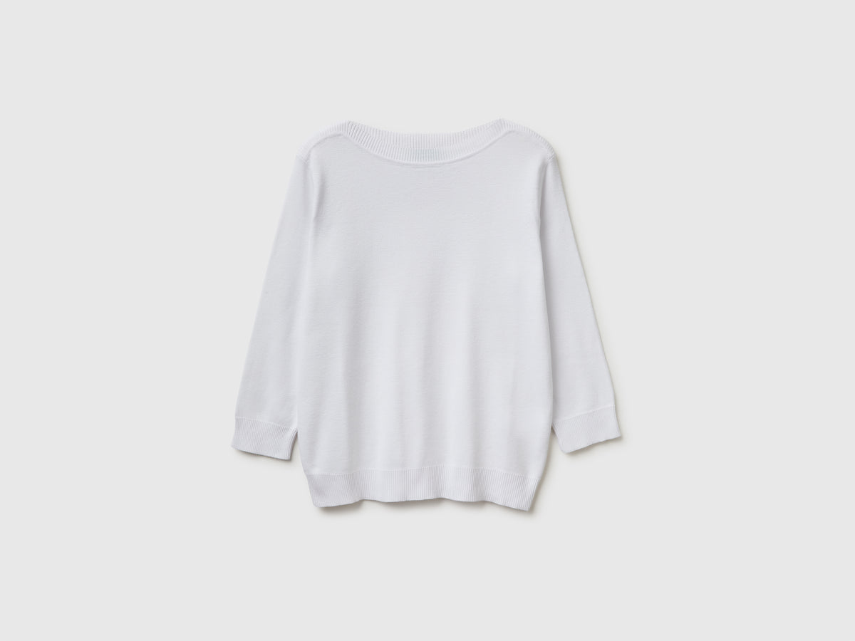 White sweater with boat neck - ucb_image_FS