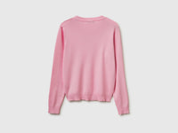Pink sweater in tricot cotton - ucb_image_BS
