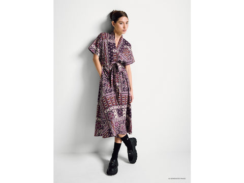 Vestido longuette com estampa bandana - ucb_image_F