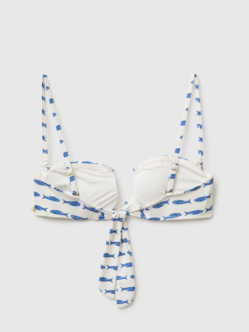 Bandeau de biquíni com estampado sardinhas - ucb_image_BS