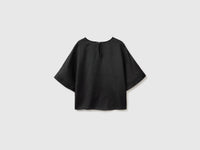Blusa de gola redonda em linho puro - ucb_image_BS