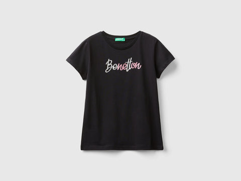 T-shirt com logótipo glitter em algodão orgânico - ucb_image_FS