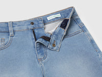 Straight Bermuda shorts in stretch denim - ucb_image_DS1