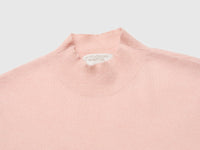 Camisola de gola alta sem mangas em mistura de lã ultraligeira - ucb_image_DS1