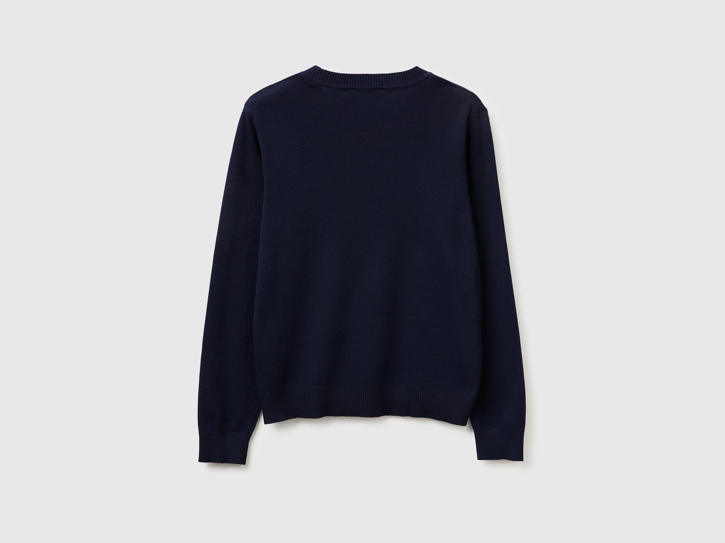 Dark blue sweater in tricot cotton - ucb_image_BS