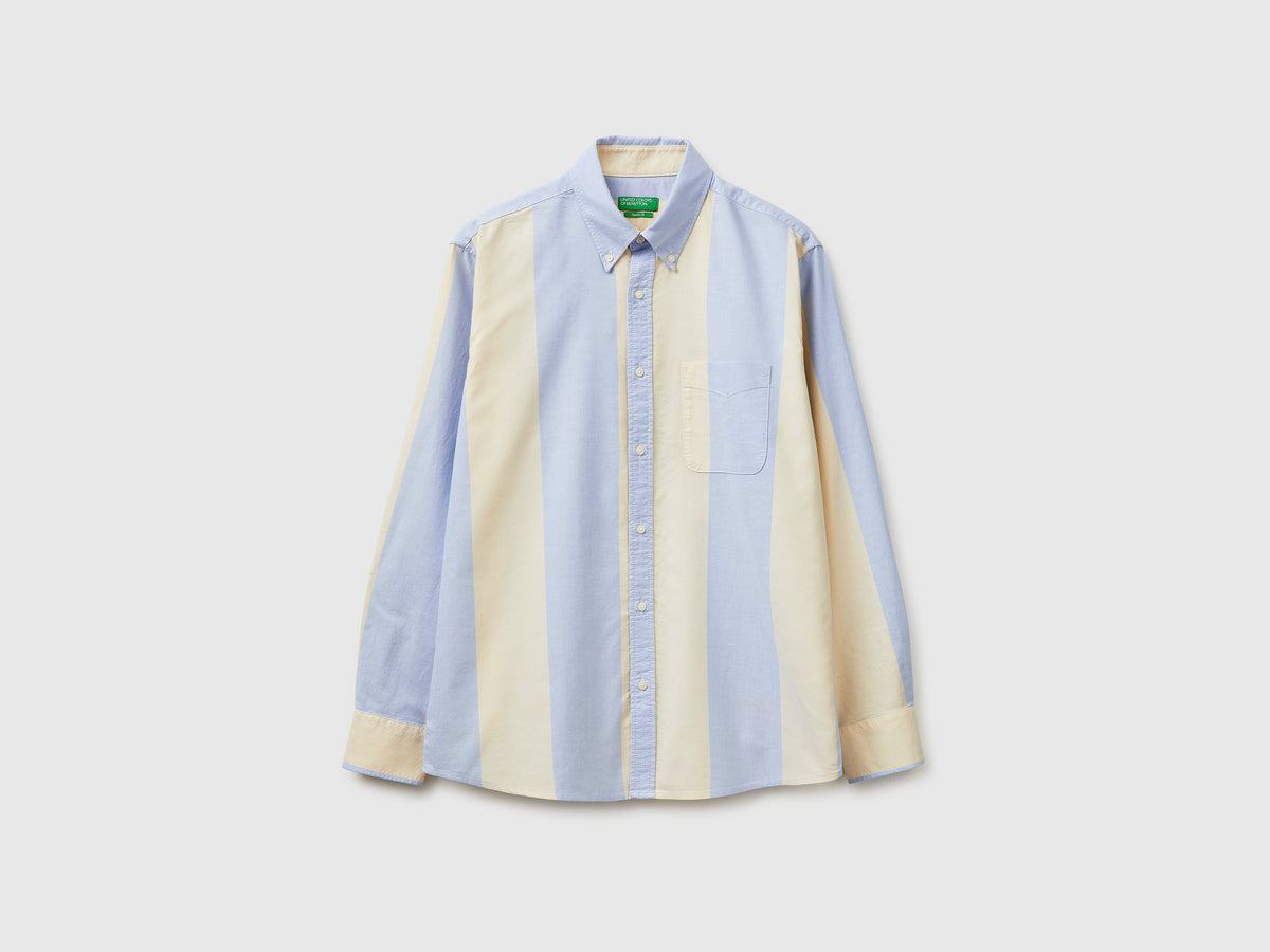 Camisa às riscas amarelo e azul-claro - ucb_image_FS