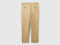 Trousers in pure linen with drawstring - ucb_image_BS
