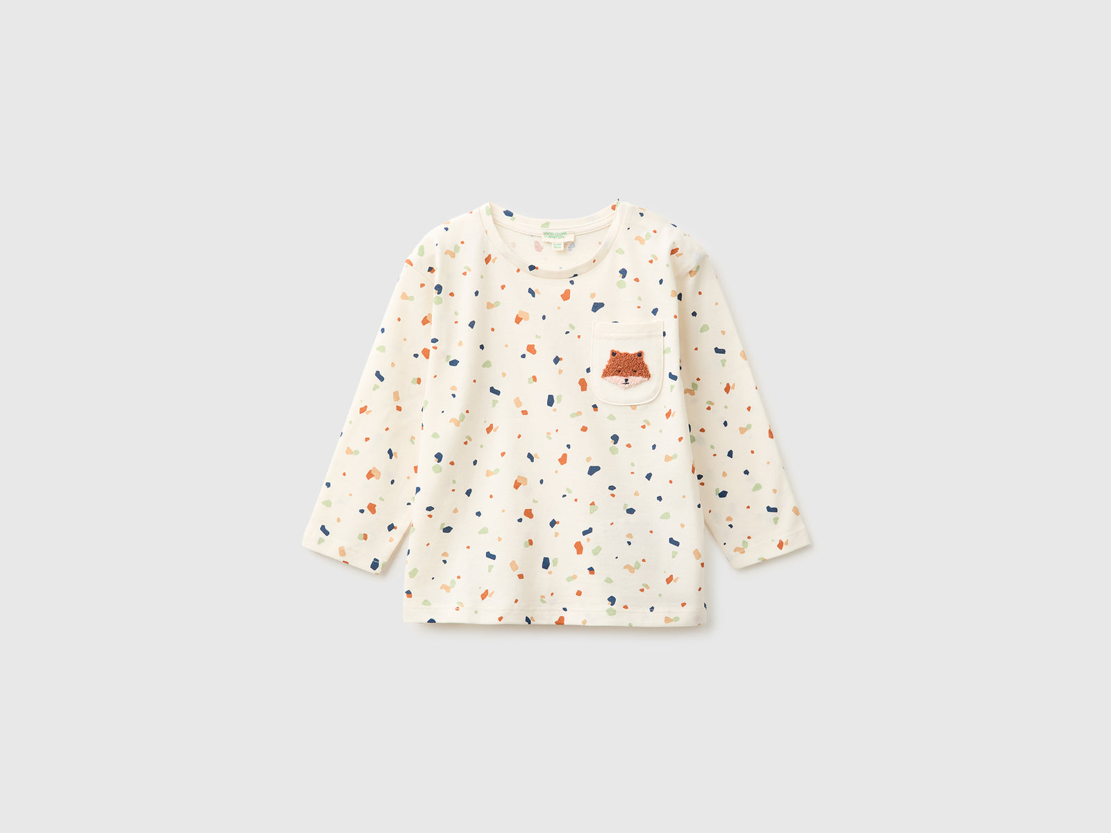 T-shirt com estampa padrão em algodão orgânico - ucb_image_FS