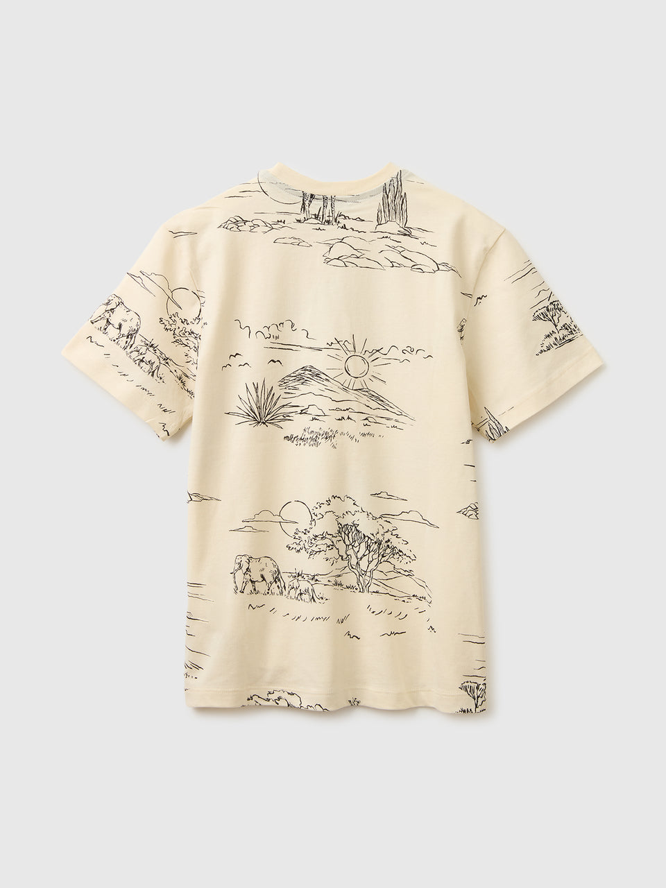 Printed T-shirt with pocket - ucb_image_BS