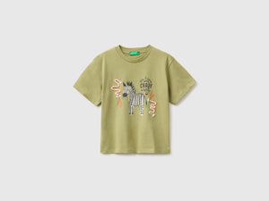 T-Shirt mit Zebramuster