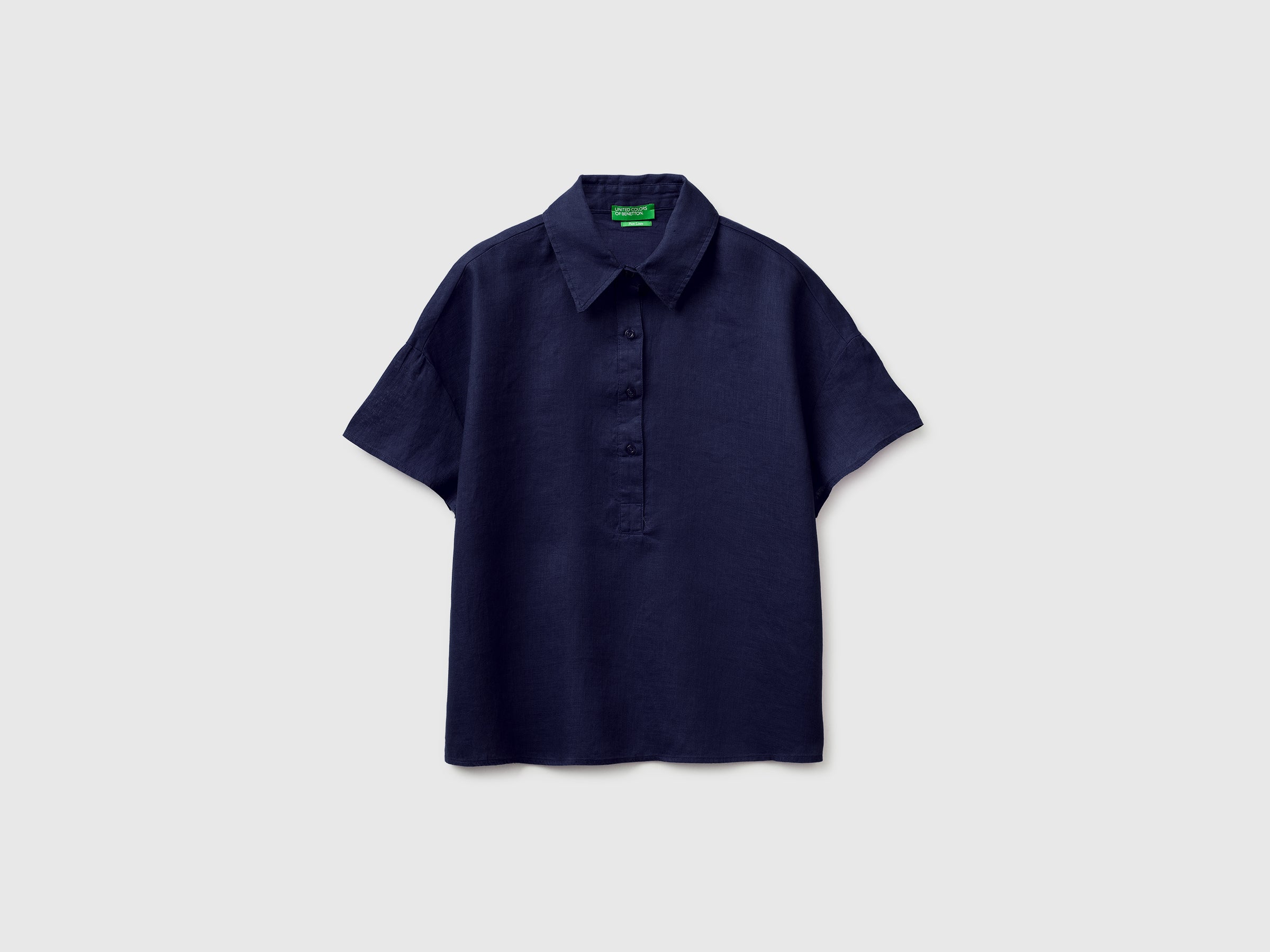 100% linen short-sleeved blouse - ucb_image_FS